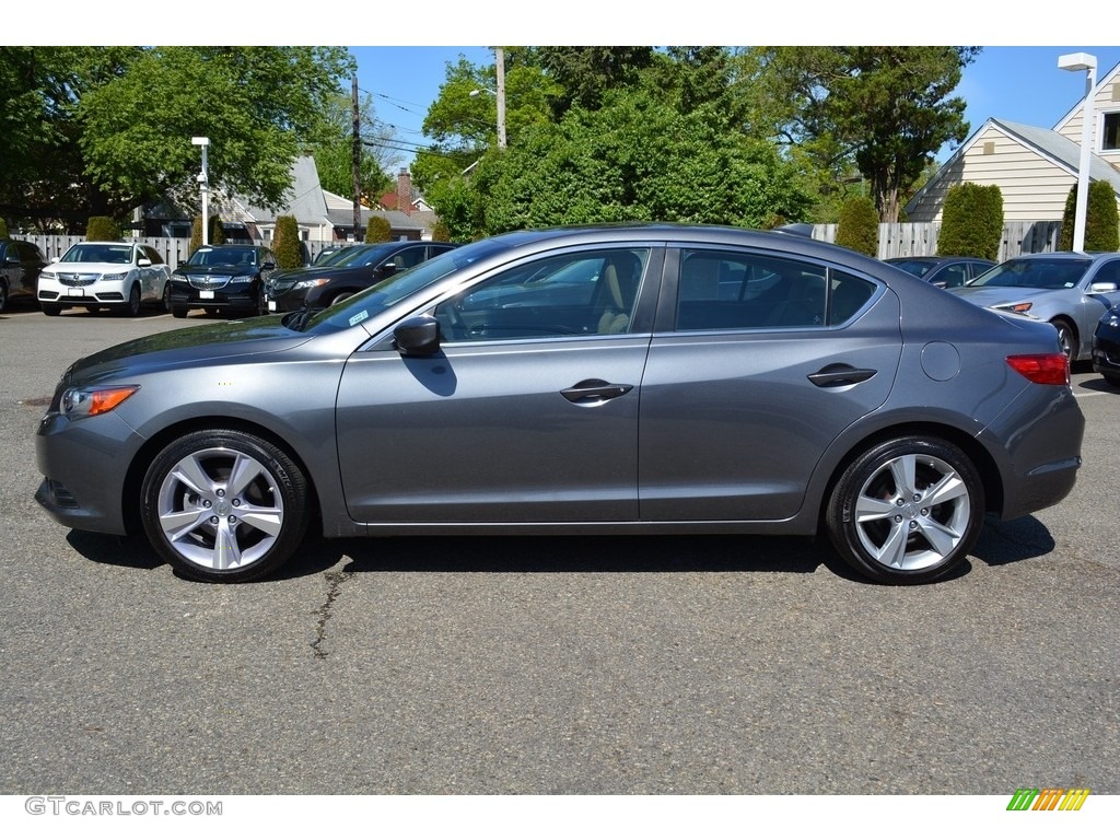 2014 ILX 2.0L Technology - Polished Metal Metallic / Parchment photo #6