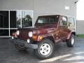 2002 Sienna Red Pearl Jeep Wrangler Sahara 4x4  photo #1