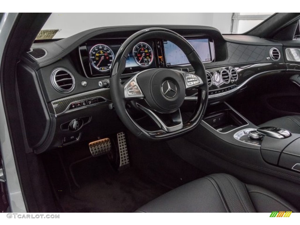 2017 Mercedes-Benz S 63 AMG 4Matic Sedan Black Dashboard Photo #120269082