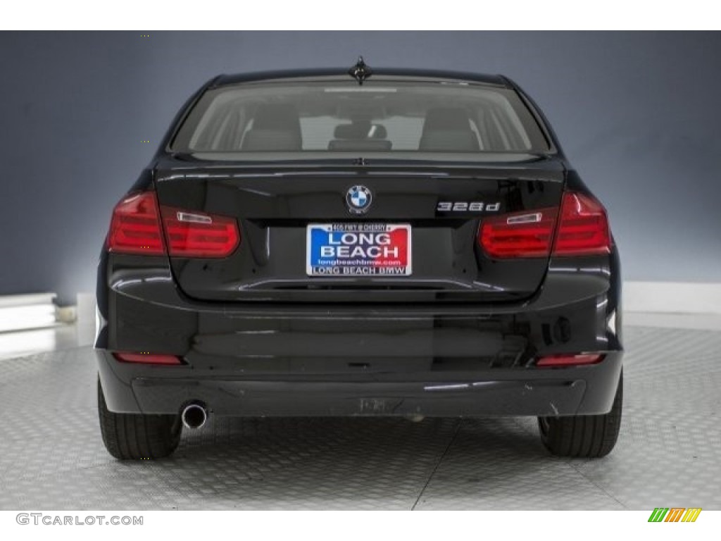 2014 3 Series 328d Sedan - Black Sapphire Metallic / Black photo #3