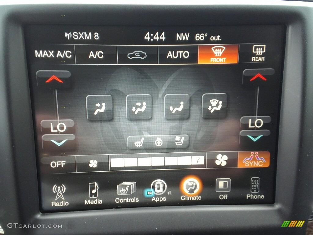 2017 Ram 2500 Laramie Mega Cab 4x4 Controls Photo #120270987