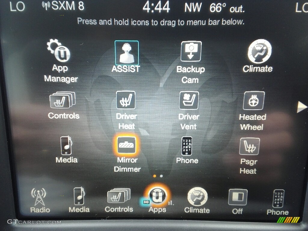 2017 Ram 2500 Laramie Mega Cab 4x4 Controls Photo #120271017