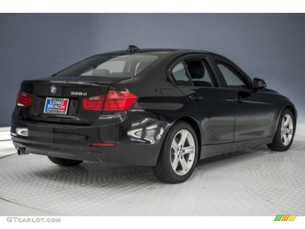 2014 3 Series 328d Sedan - Black Sapphire Metallic / Black photo #29