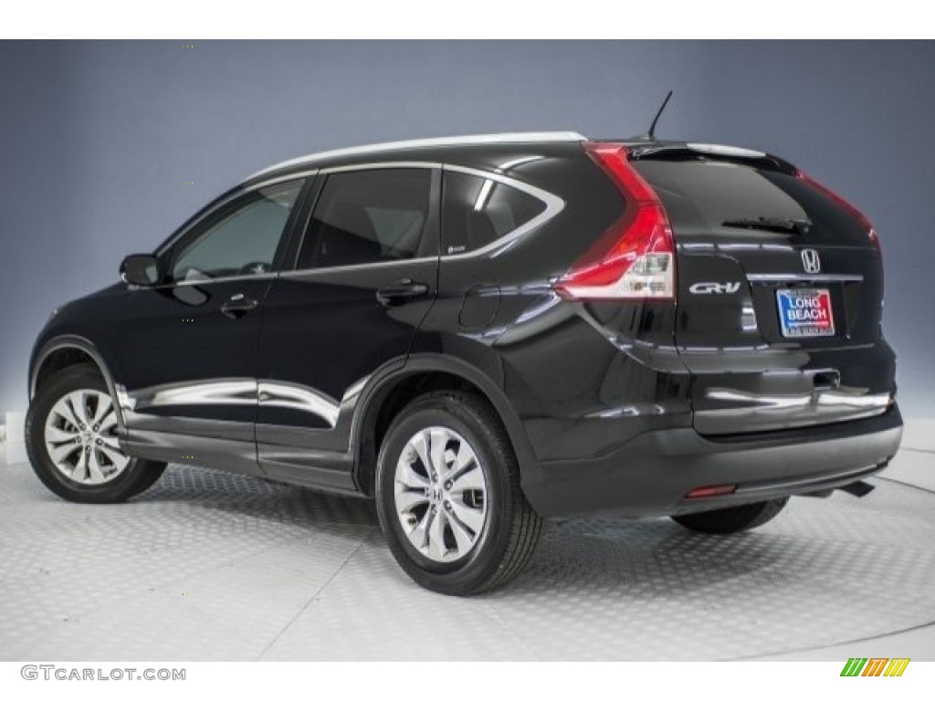 2012 CR-V EX-L - Crystal Black Pearl / Black photo #11