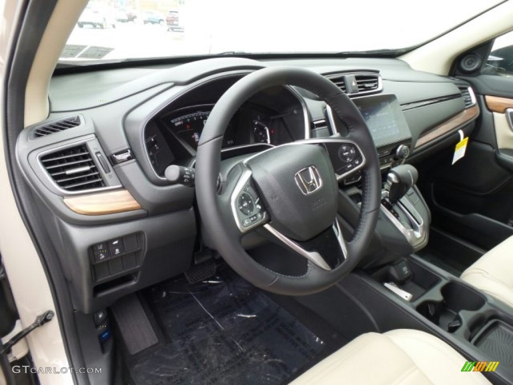 2017 CR-V Touring AWD - Sandstorm Metallic / Ivory photo #9
