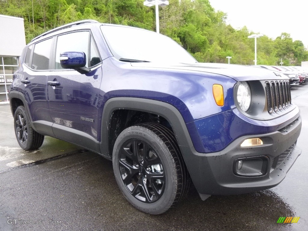 2017 Renegade Altitude 4x4 - Jetset Blue / Black photo #8