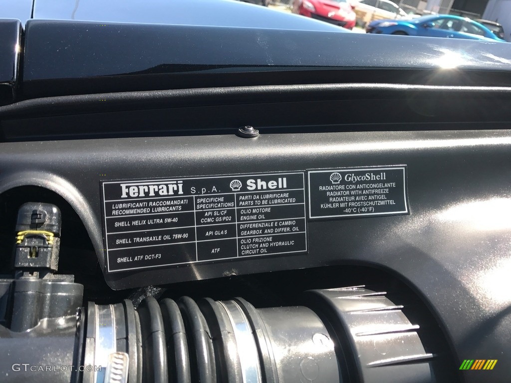 2016 Ferrari 488 GTB Standard 488 GTB Model Info Tag Photo #120276176