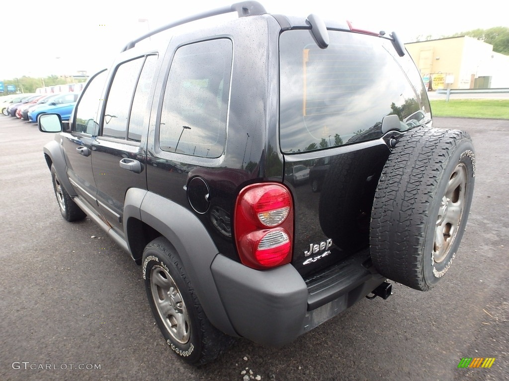 2007 Liberty Sport 4x4 - Black Clearcoat / Medium Slate Gray photo #2