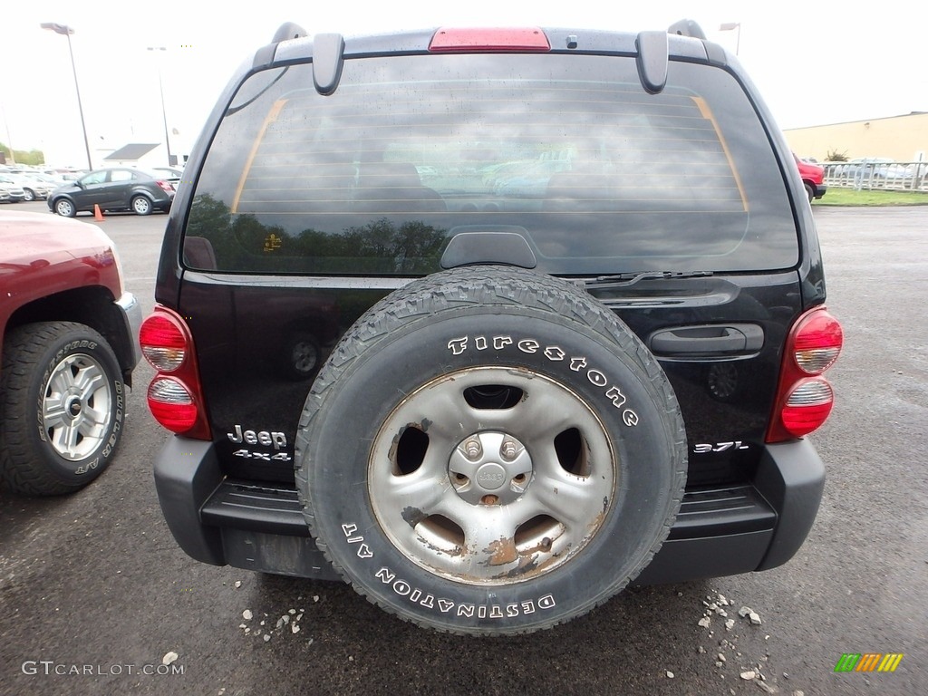 2007 Liberty Sport 4x4 - Black Clearcoat / Medium Slate Gray photo #3
