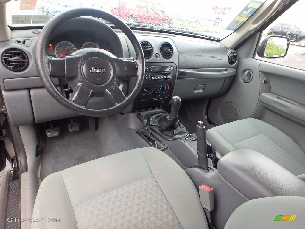 2007 Liberty Sport 4x4 - Black Clearcoat / Medium Slate Gray photo #10