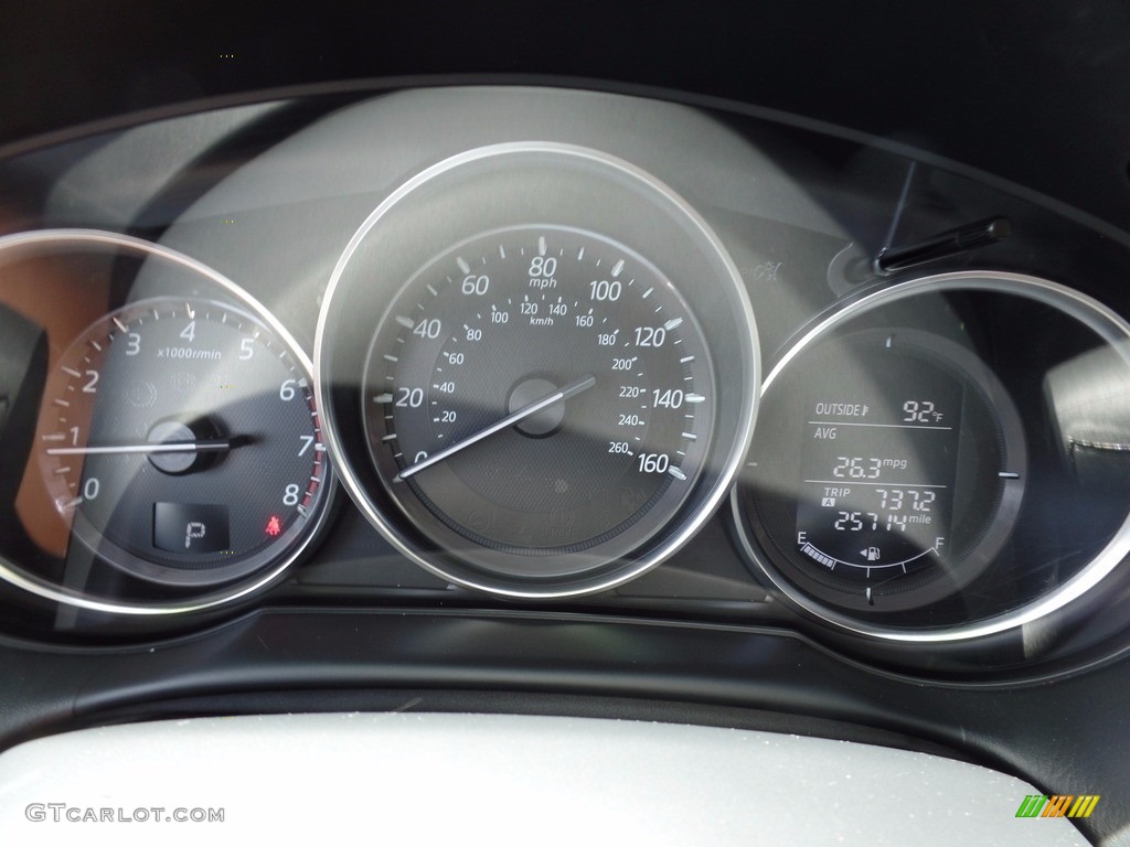 2016 CX-5 Grand Touring AWD - Sonic Silver Metallic / Black photo #16