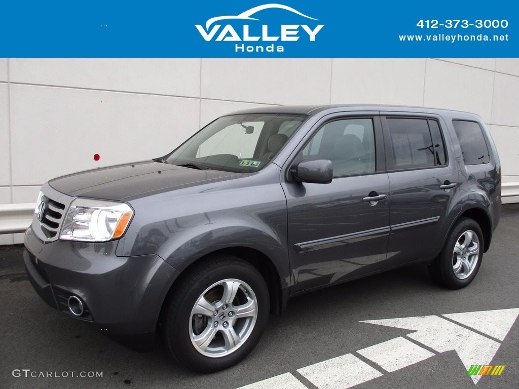 2015 Pilot EX 4WD - Modern Steel Metallic / Gray photo #1