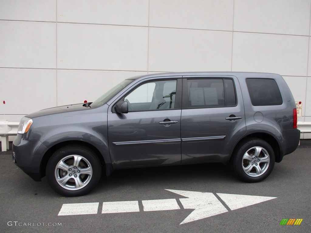2015 Pilot EX 4WD - Modern Steel Metallic / Gray photo #2