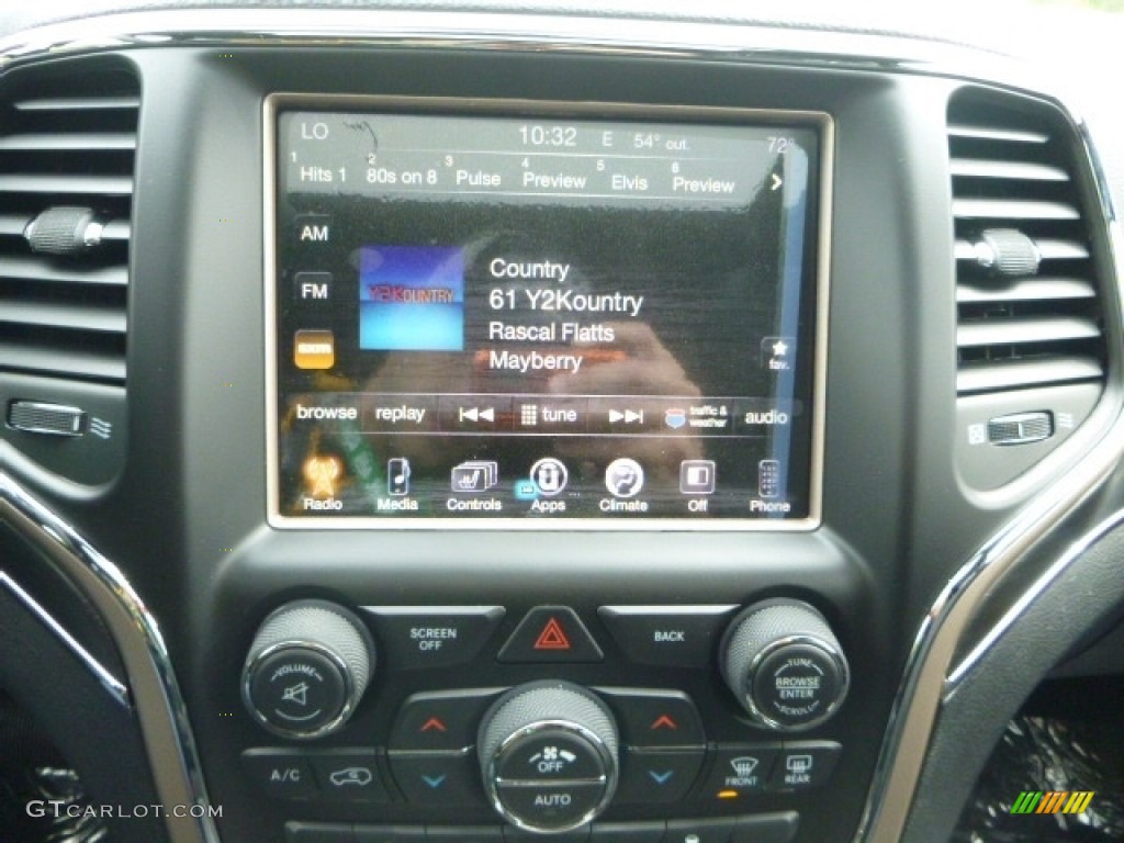 2017 Grand Cherokee Limited 4x4 - Diamond Black Crystal Pearl / Black photo #16