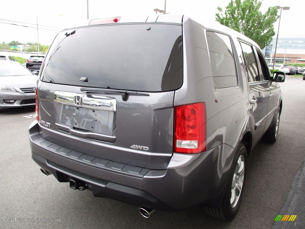 2015 Pilot EX 4WD - Modern Steel Metallic / Gray photo #6