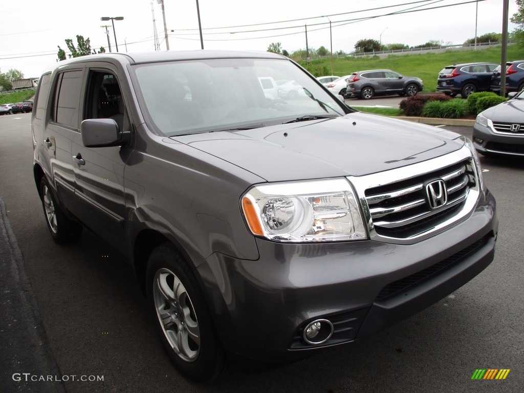 2015 Pilot EX 4WD - Modern Steel Metallic / Gray photo #8
