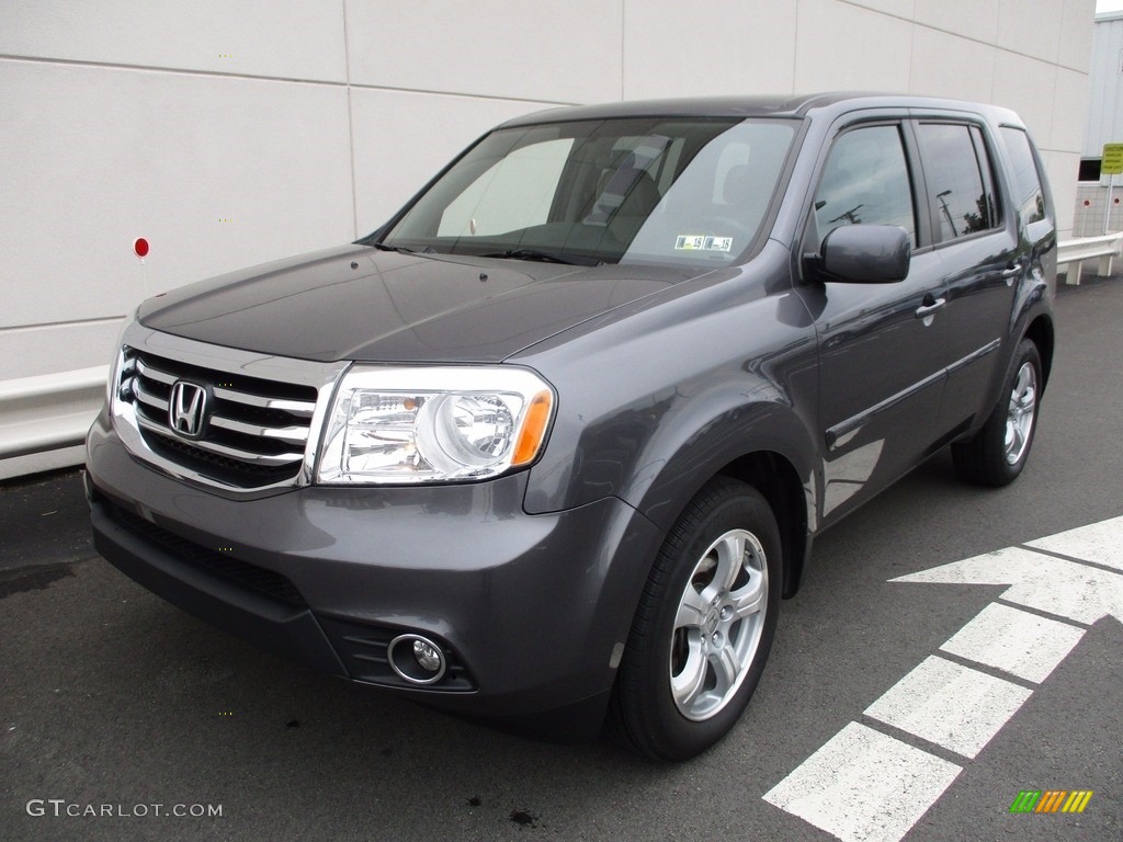 2015 Pilot EX 4WD - Modern Steel Metallic / Gray photo #10