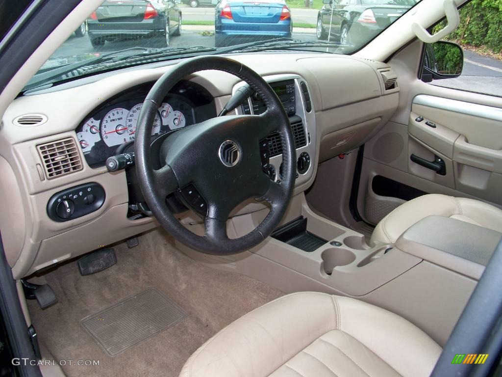 2005 Mountaineer V8 AWD - Black / Medium Dark Parchment photo #13