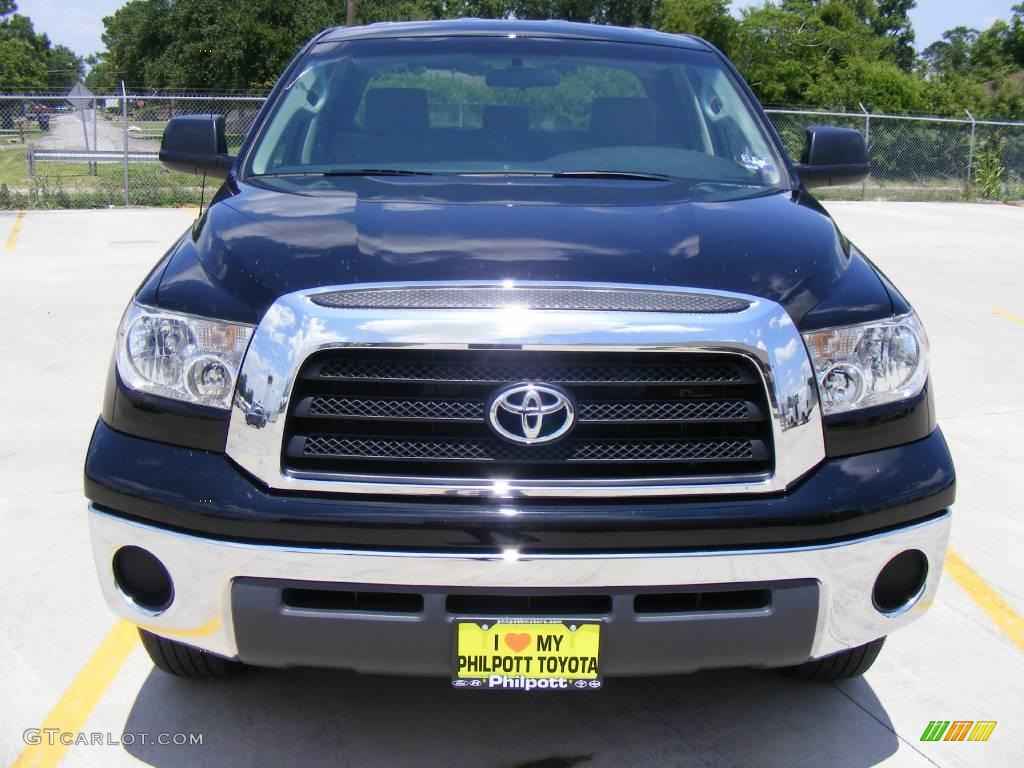 2008 Tundra SR5 Double Cab - Black / Graphite Gray photo #8