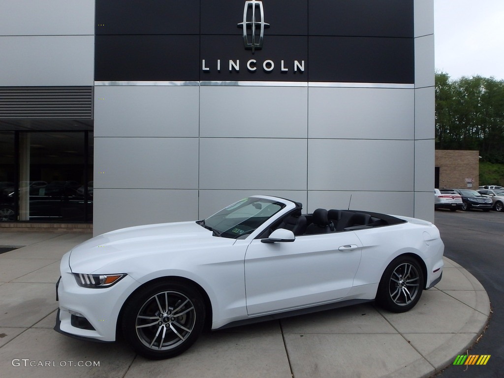 Oxford White 2017 Ford Mustang EcoBoost Premium Convertible Exterior Photo #120281607