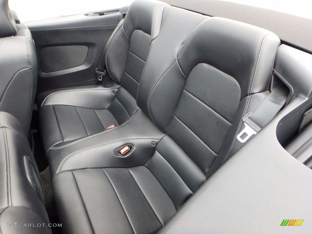 Ebony Interior 2017 Ford Mustang EcoBoost Premium Convertible Photo #120281946