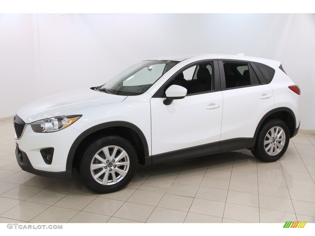 2014 CX-5 Touring AWD - Crystal White Pearl Mica / Black photo #3