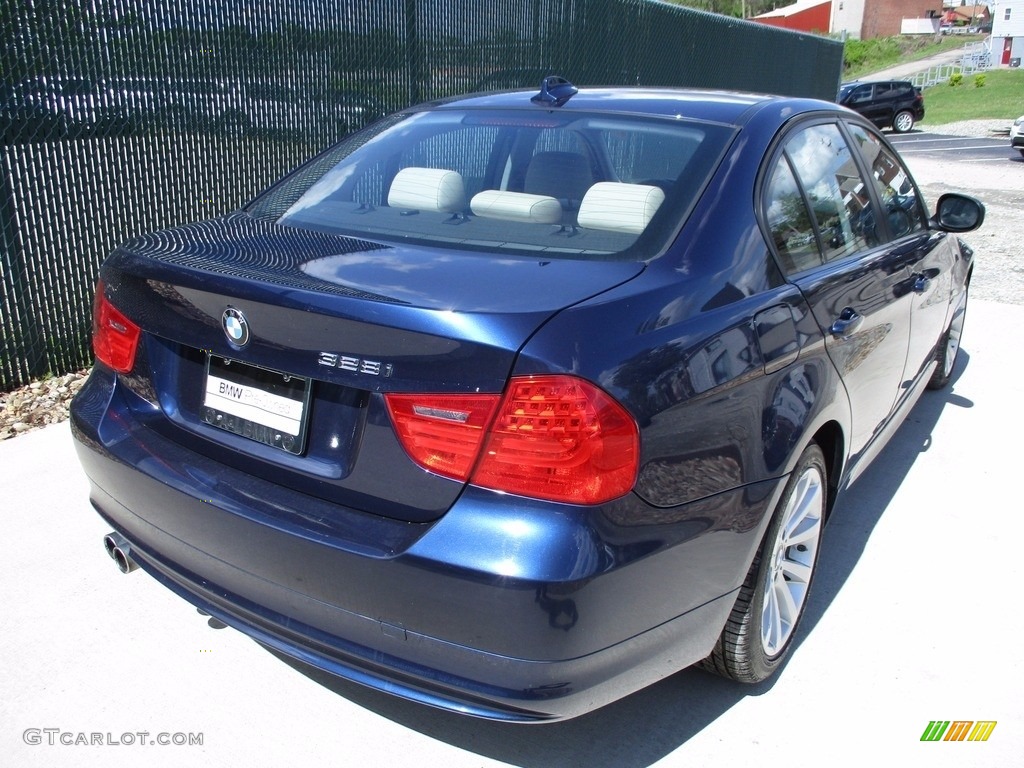 2011 3 Series 328i xDrive Sedan - Deep Sea Blue Metallic / Oyster/Black Dakota Leather photo #4