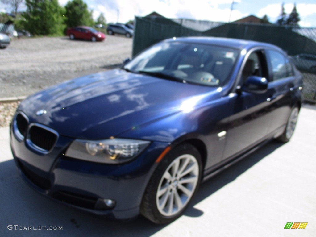 2011 3 Series 328i xDrive Sedan - Deep Sea Blue Metallic / Oyster/Black Dakota Leather photo #8