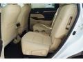 2017 Toyota Highlander Almond Interior Rear Seat Photo