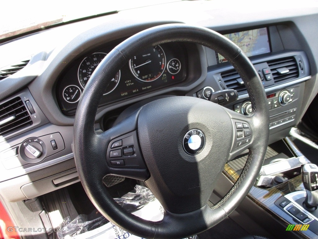 2013 X3 xDrive 28i - Vermillion Red Metallic / Black photo #15