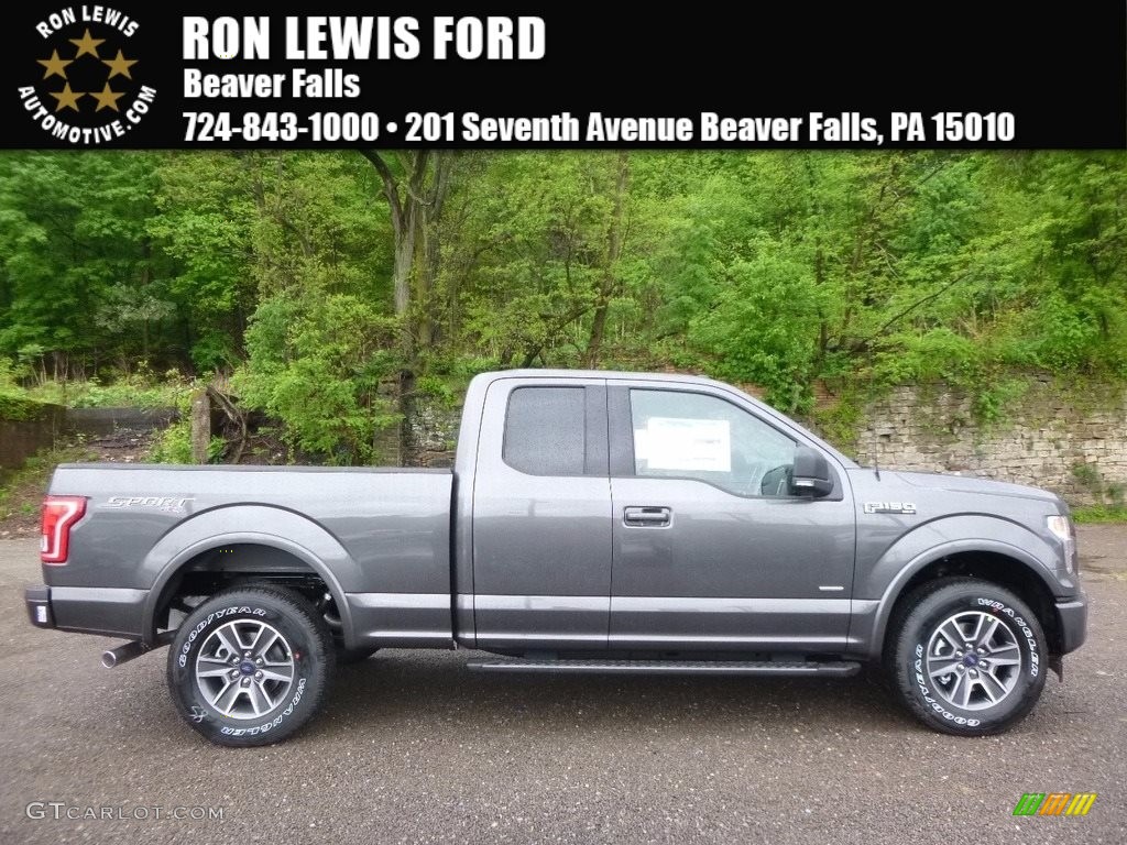 2017 F150 XLT SuperCab 4x4 - Magnetic / Black photo #1