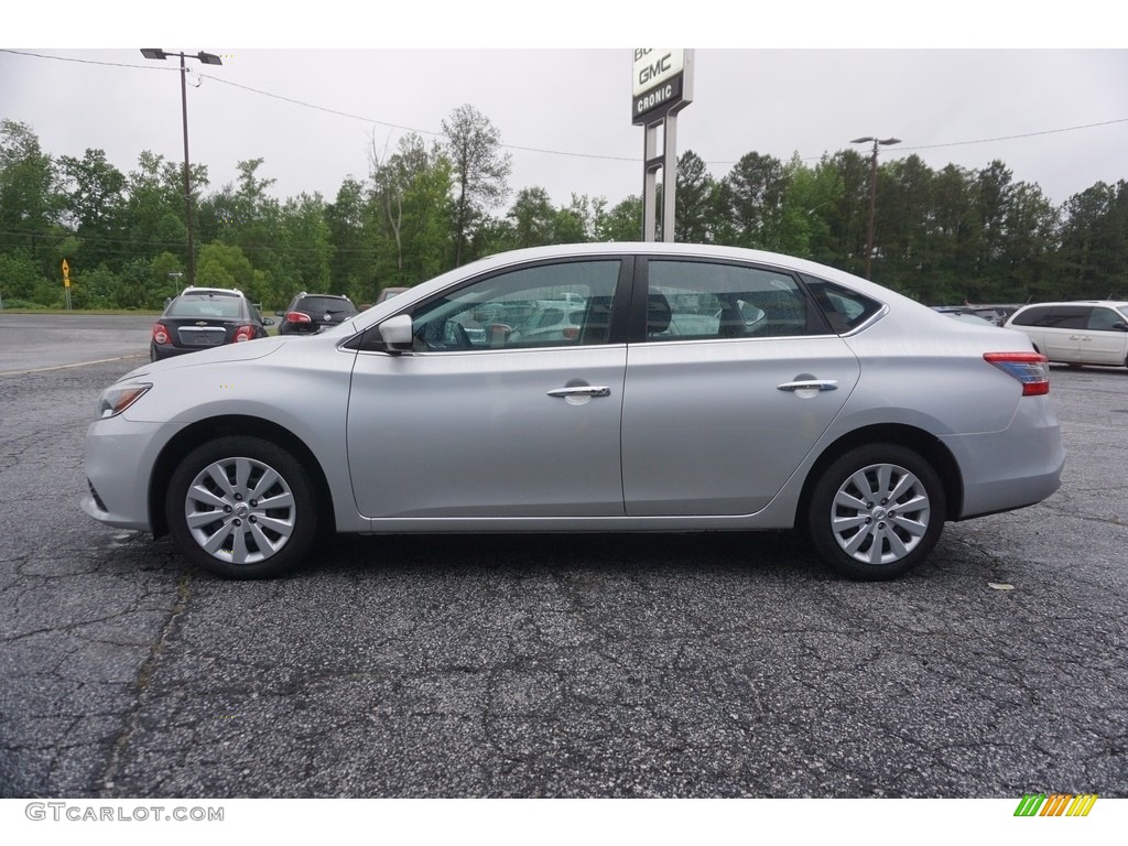 2017 Sentra S - Brilliant Silver / Charcoal photo #4
