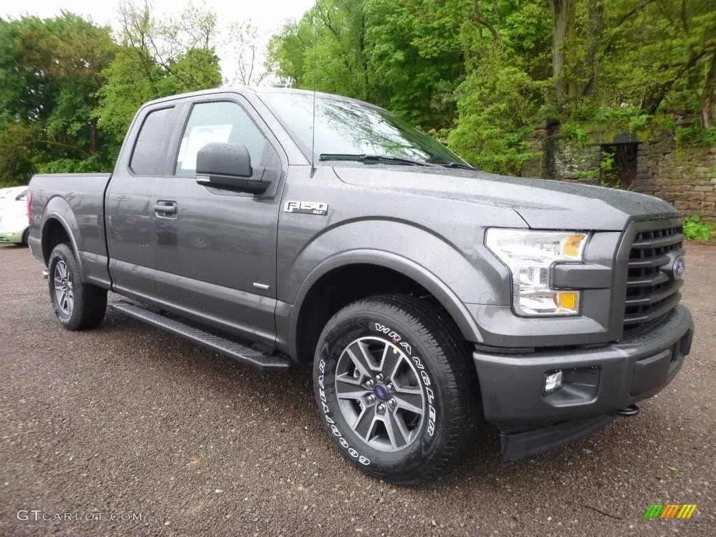 2017 F150 XLT SuperCab 4x4 - Magnetic / Black photo #8