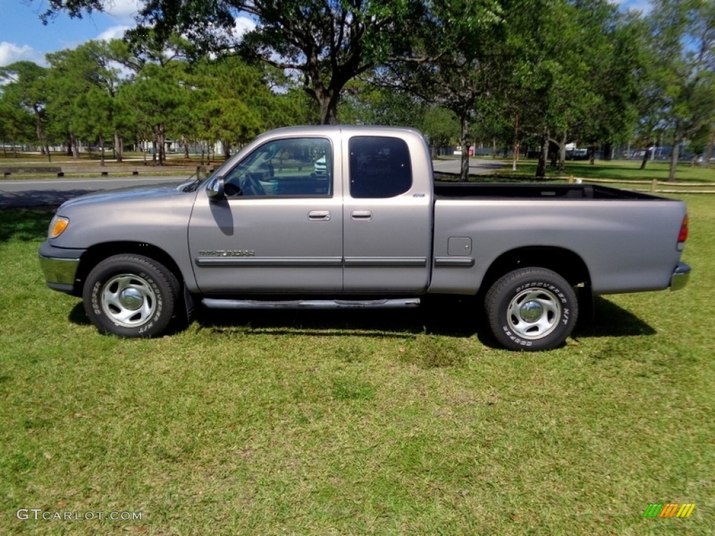 2000 Tundra SR5 Extended Cab - Thunder Gray Metallic / Light Charcoal photo #3