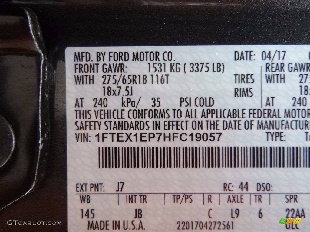 2017 F150 XLT SuperCab 4x4 - Magnetic / Black photo #14