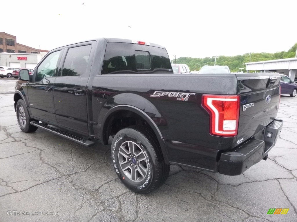 2017 F150 XLT SuperCrew 4x4 - Shadow Black / Black photo #4