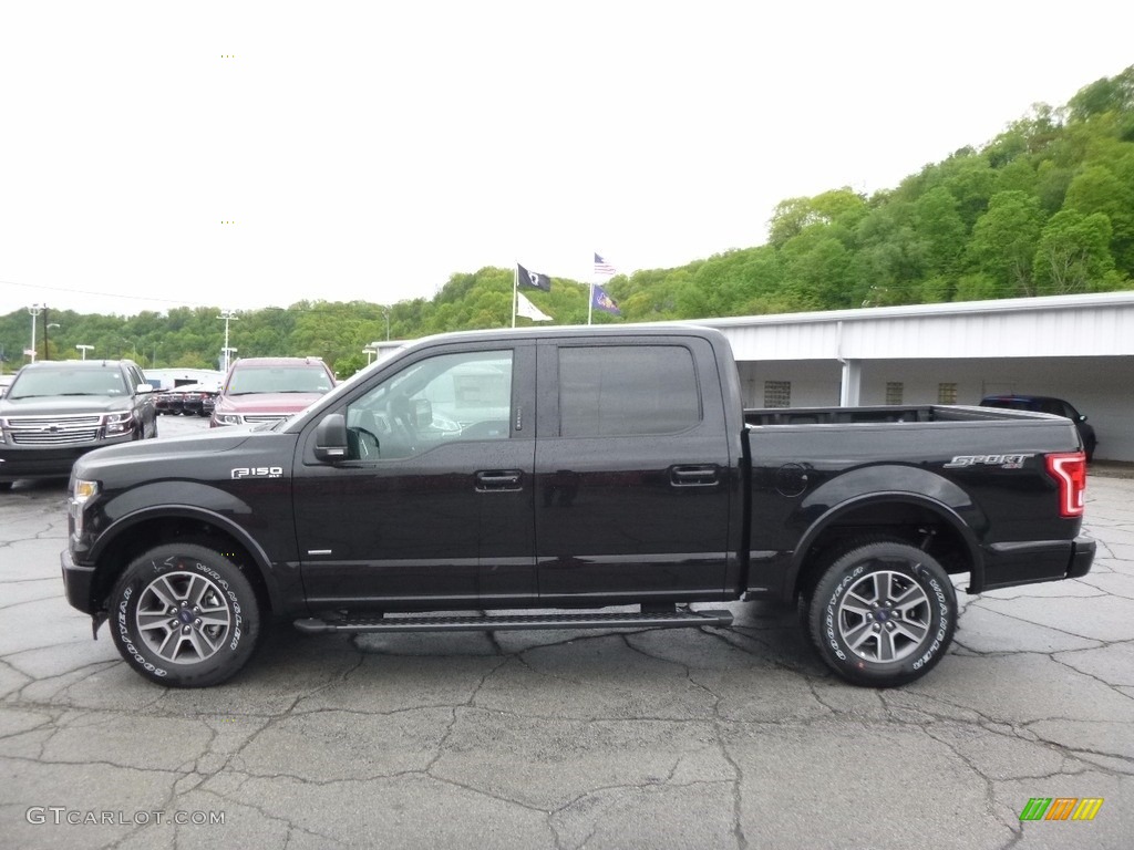 2017 F150 XLT SuperCrew 4x4 - Shadow Black / Black photo #5