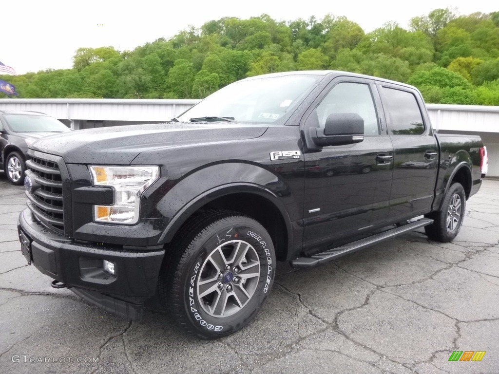 2017 F150 XLT SuperCrew 4x4 - Shadow Black / Black photo #6