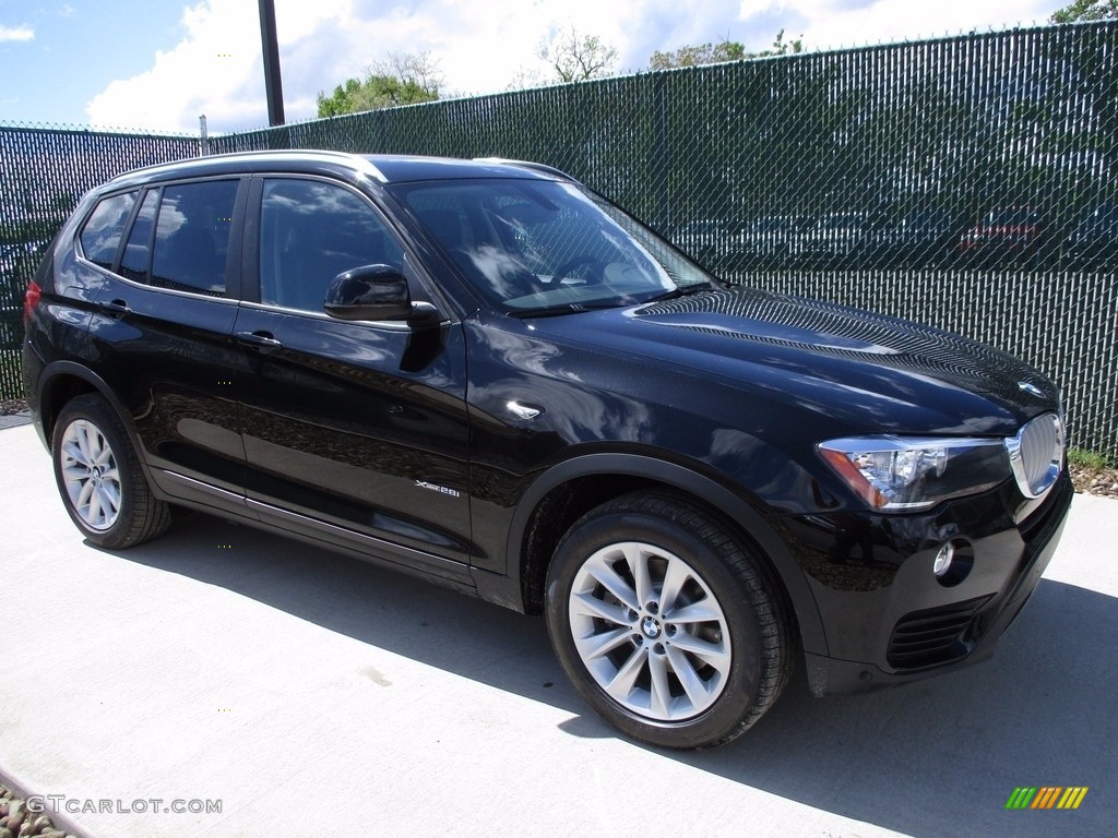 2017 X3 xDrive28i - Jet Black / Black photo #1