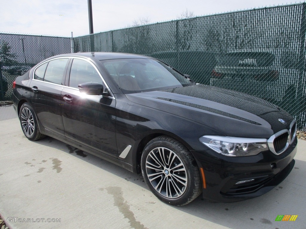 2017 5 Series 530i xDrive Sedan - Jet Black / Cognac photo #1