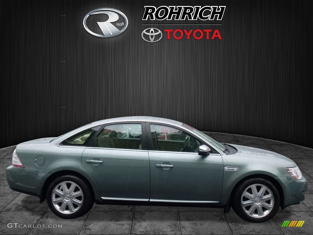 2008 Taurus Limited - Titanium Green Metallic / Camel photo #2