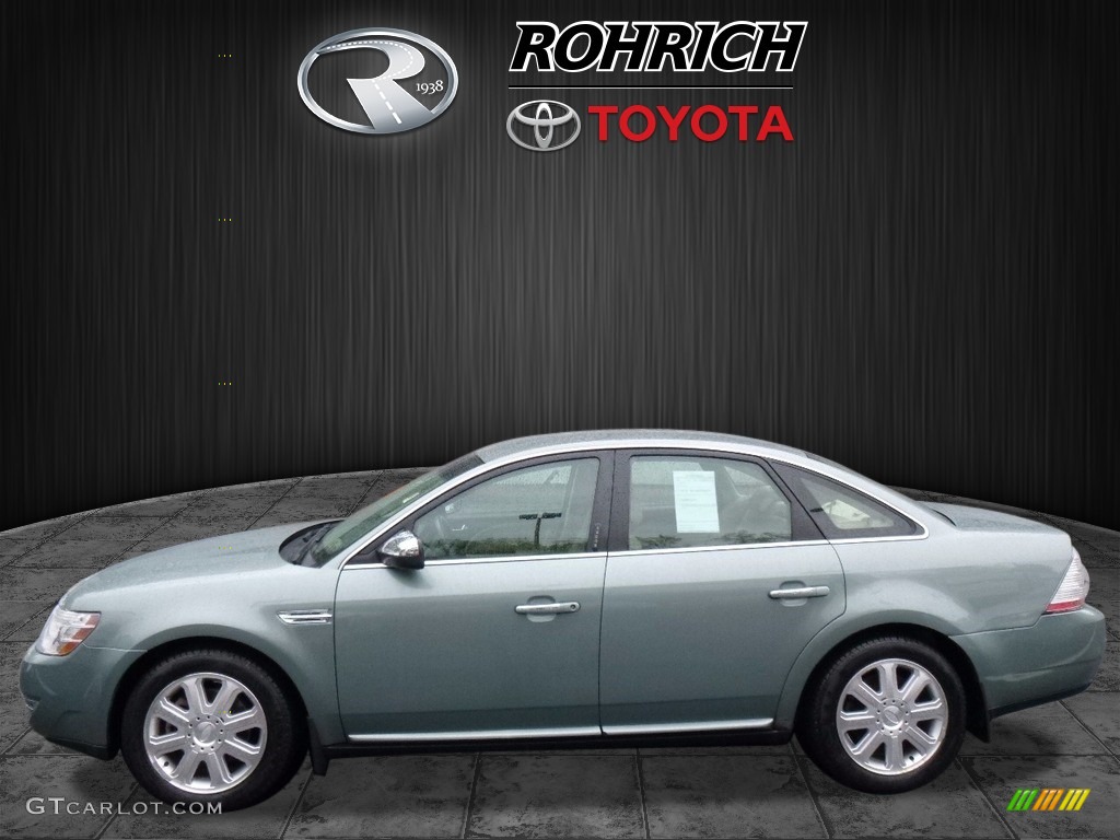 2008 Taurus Limited - Titanium Green Metallic / Camel photo #4