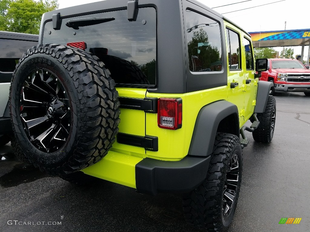 2017 Wrangler Unlimited Sport 4x4 - Hypergreen / Black photo #5