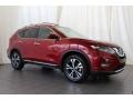 2017 Palatial Ruby Nissan Rogue SL  photo #2