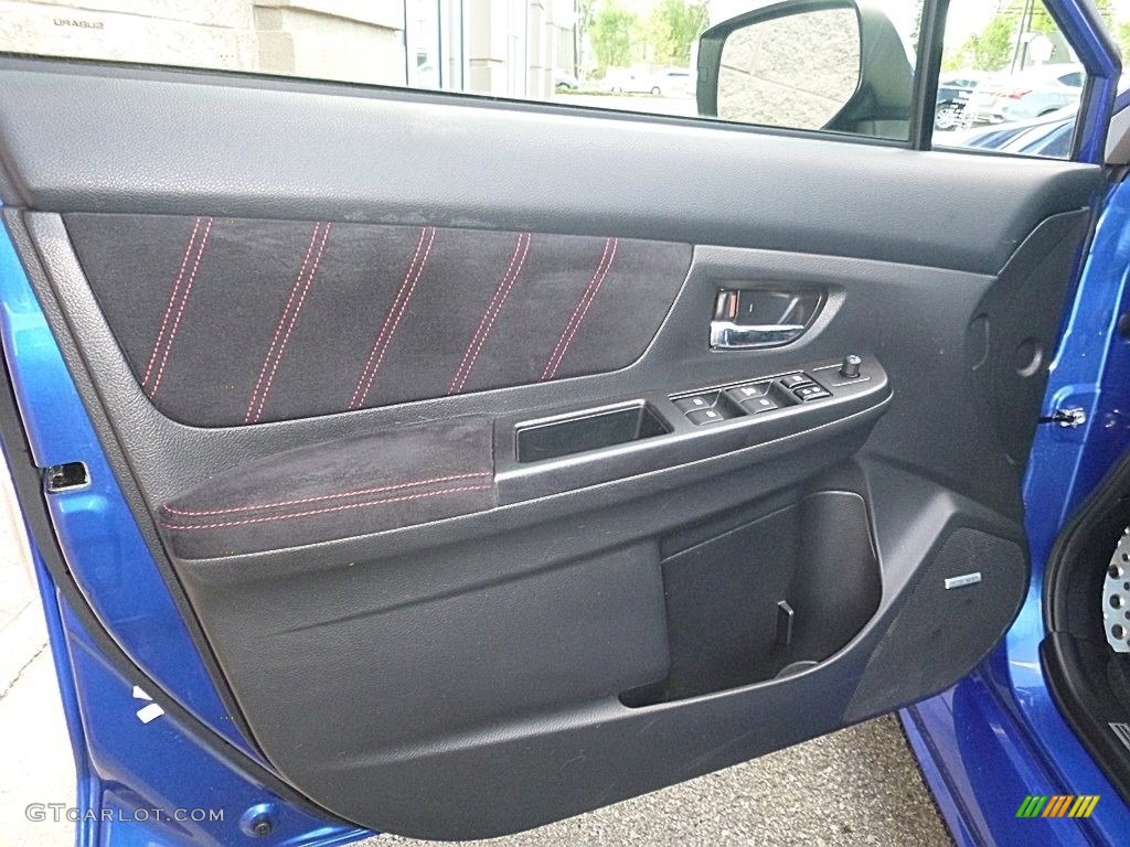 2015 Subaru WRX STI Carbon Black Door Panel Photo #120296978
