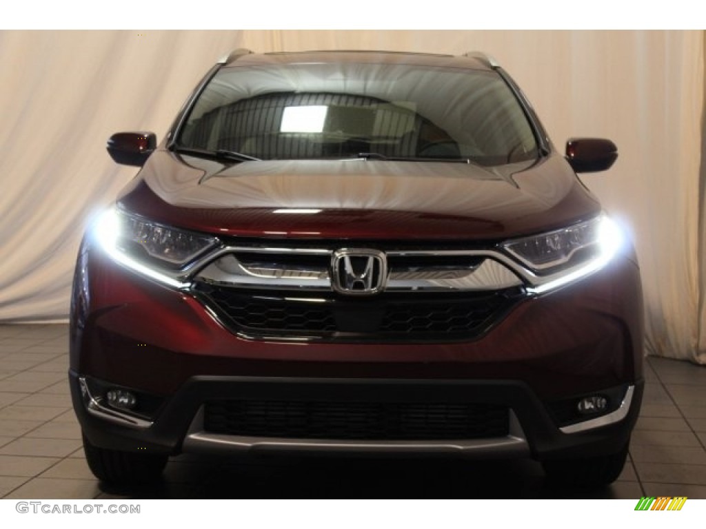 2017 CR-V Touring - Basque Red Pearl II / Gray photo #3