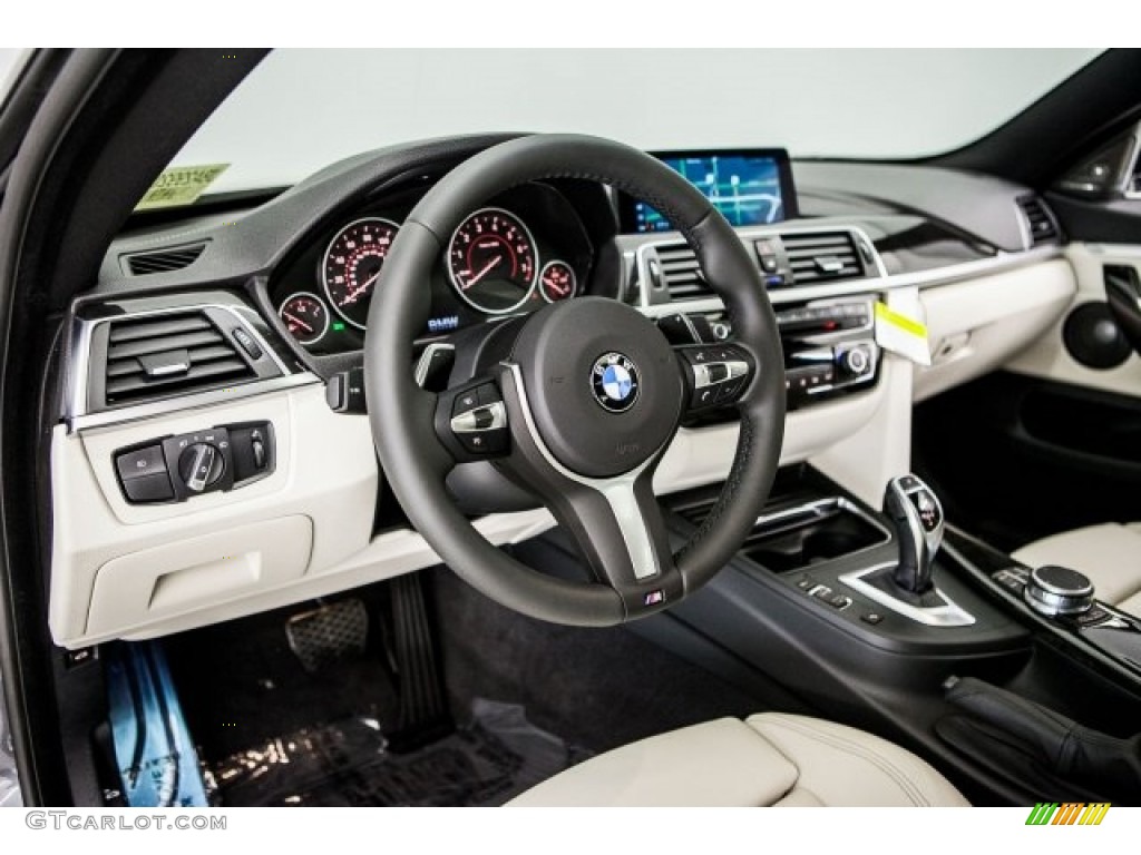 2018 BMW 4 Series 430i Gran Coupe Ivory White Dashboard Photo #120299162