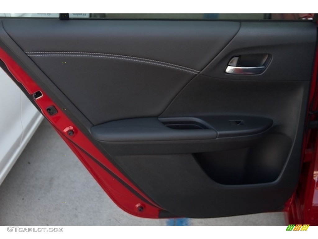 2016 Accord Sport Sedan - San Marino Red / Black photo #22