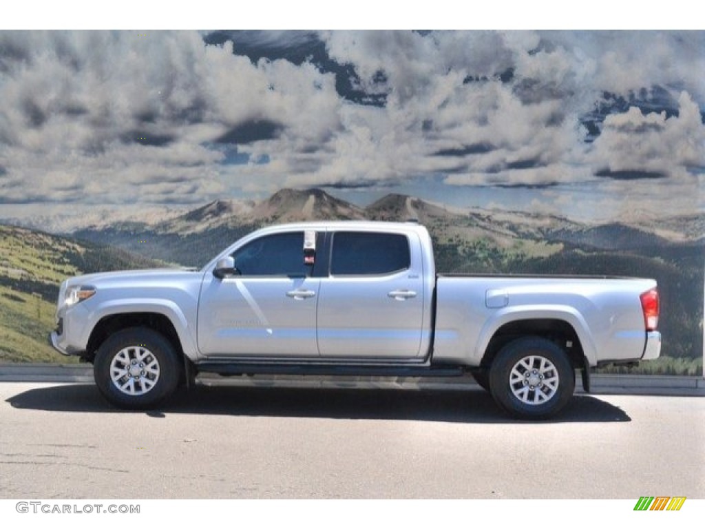 2017 Tacoma SR5 Double Cab 4x4 - Silver Sky Metallic / Cement Gray photo #6