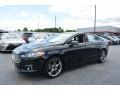 2014 Tuxedo Black Ford Fusion Titanium  photo #6